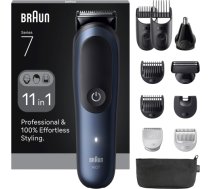 Braun 11in1 Grooming Kit All-in-One Series 7 AIO7540 Cordless Number of length steps 14 Black/Blue AIO7540