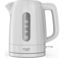 Adler Kettle AD 1380w Electric 2200 W 1 L Polypropylene 360° rotational base White AD 1380W