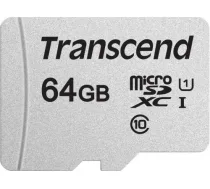 Memory card Transcend microSDXC USD300S 64GB CL10 UHS-I U1 Up to 95MB/S TS64GUSD300S