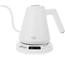 Adler Kettle AD 1349w Electric 1100 W 1 L Stainless Steel 360° rotational base White AD 1349W