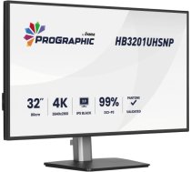 iiyama ProGraphic HB3201UHSNP-B1, LED monitor - 31.5 - black (matt), UltraHD/4K, IPS, HDMI, DP, USB-C, USB hub HB3201UHSNP-B1