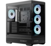 Aerocool P500B Digi-BK-v1, Tower Case, Black, Tempered Glass x 2 ACCM-PN09143.11