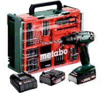 Akumulatora urbjmašīna-skrūvgriezis Metabo BS 18; 18 V; 2x2 Ah akum. + piederumi 602207710