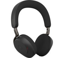 Austiņas Jabra Evolve3 75 ar UC Link390a un bezvadu uzlādes paliktni, Bluetooth, diapazons 30 m, 20–20000 Hz, 180 g 37599-989-989