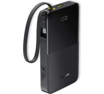 LiPo Powerbank 10000mAh 22.5W USB + USB-C ar integrētu USB-C kabeli EnerFill Bipow2 melns BASEUS E0027600