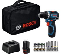 Urbjmašīna-skrūvgriezis Bosch GSR 12V-32 Professional; 12 V; 2x2,0 Ah akum. 06019N7006