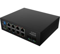 Lanberg Switch PoE 4xBT 4xAT 4xSFP Din Unmanagment Gigabit Ethernet ILGE-8P-2S-120 Unmanaged Din rail ILGE-8P-2S-120