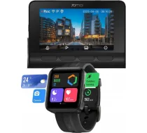 Xiaomi Videoreģistrators 70mai A800s 4K + Maimo Watch FLOW BLACK A800S 4K + MAIMO WATCH FLOW BLACK