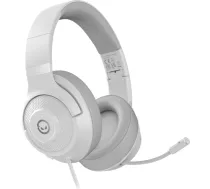 LORGAR Noah 101, Gaming headset with microphone, 3.5mm jack connection, cable length 2m, foldable design, PU leather ear pads, size: 185*195*80mm, 0.245kg, white LRG-GHS101W