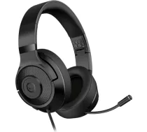 LORGAR Noah 101, Gaming headset with microphone, 3.5mm jack connection, cable length 2m, foldable design, PU leather ear pads, size: 185*195*80mm, 0.245kg, black LRG-GHS101B
