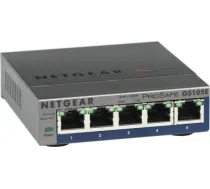 Netgear Switch GS105E Web Management, Desktop, 1 Gbps (RJ-45) ports quantity 5, Power supply type External GS105E-200PES