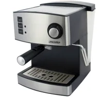 Mesko Espresso Machine MS 4403 Pump pressure 15 bar, Built-in milk frother, 850 W, Black/ stainless steel MS 4403