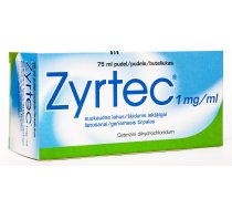 ZYRTEC 1MG/ML ŠĶĪDUMS 75ML