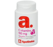 APOTHEKA C vitamīns ar ogu garšu, tabletes, 100 gab