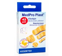 PLĀKSTERI MEDPRO PLAST ASORTI N42 ELASTĪGI