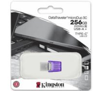 ZibatmiЕ†a Kingston DataTraveler microDuo 3C 256GB USB Type-A + USB Type-C (DTDUO3CG3/256GB)