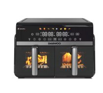 Daewoo DAF 2X110 dubultais karstā gaisa friteris, air fryer 1100W + 1100W LED displejs, 5L + 5L (DAF 2X1100 LRB)