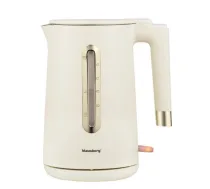 Elektriskā tējkanna, 1.7L krēmkrāsas, 1500–1800 W, Klausberg KB 9004 (KB 9004)