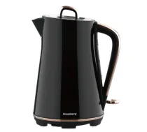 Elektriskā tējkanna, nerūsējošā tērauda, ​​melna, 1.7L 2200 W, KB 9015, Klausberg* (KB 9015)
