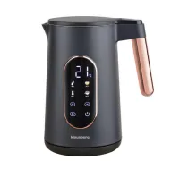 Elektriskā tējkanna, 1.7L 2200W, melna/rozā zelta, Klausberg, KB 7892 (KB 7892)