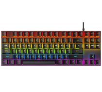 RoGer K80 Spēļu vadu Mehāniskā tastatūra RGB / USB (K80-BK)