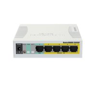 MikroTik RB260GSP PoE Switch 5x 1000Mb/s + 1x SFP 1.25Gbps (CSS106-1G-4P-1S)