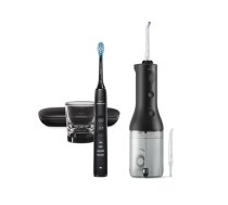 Philips Sonicare Cordless Power Flosser DiamondClean 9000 mutes dobuma irrigators, melns (HX3886/43)