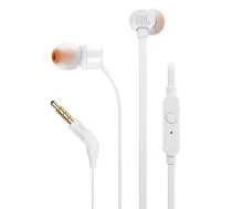 JBL in-ear austiņas, baltas (JBLT110WHT)
