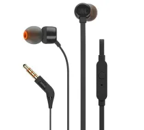 JBL in-ear austiņas, melnas (JBLT110BLK)