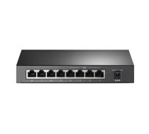 TP-LINK TL-SG1008P galda komutators, 8x10/100/1000Mbps, 4xPoE, 55W, 16Gbps, 802.1p/DSCP QoS, bez ventilatora (TL-SG1008P)