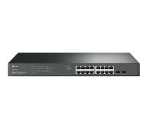 TP-LINK JetStream TL-SG2218P komutators, 16xGbE PoE+, 2xSFP, 150W, 36Gbps, Omada SDN (TL-SG2218P)