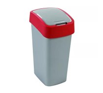 Atkritumu spainis 50L Flip Bin sudraba/sarkana, 802172547 Curver (0802172547)