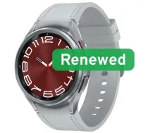 Samsung Renewed Galaxy Watch 6 Classic BT 43mm SM-R950N, Grade A, 1.3", Bluetooth, Wear OS, sudraba (SamsungWatch6ClassicBT43SilverA)