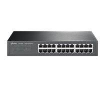 TP-Link TL-SG1024D tД«kla komutators nepДЃrvaldДЃms 24Г— Gigabit 10/100/1000 Mbps bez ventilatora melns (TL-SG1024D)