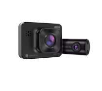 Automašīnas videoreģistrators Full HD 1080 p ar priekšējo un aizmugurējo kameru R250 DUAL Navitel (R250 DUAL)