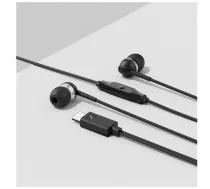 Sennheiser austiņas CX 80U 800125, 28 Ω, 17-20 kHz, USB-C, 1.2 m, ieliekamās, ar mikrofonu, melnas (800125)