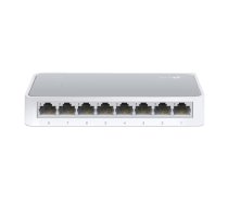 TP-Link TL-SF1008D tīkla komutators nepārvaldāms 8× 10/100 Mbps bez ventilatora kompakts melns (TL-SF1008D)
