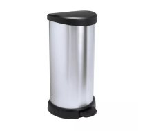 Curver Deco Bin 0802150582, 40L, sudraba, metalizД“ts, plastmasa, atkritumu pedДЃДјspainis (0802150582)
