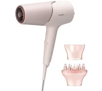 Philips matu fēns BHD530/00 2300 W, 220-240 V, 6 ātrumu, 6 siltuma līmeņi, 1.8 m vads, rozā/balts, DC motors (BHD530/00)