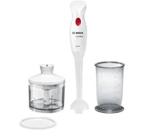 Bosch Rokas blenderis MSM14200, 400 W, 1 ātrums, balts, QuattroBlade, viegli tīrāms (MSM14200)
