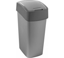 Atkritumu spainis 50L Flip Bin sudraba/pelД“ks, 0802172686, CURVER (0802172686)