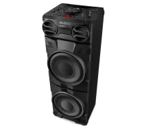 Karaoke ballīšu skaļrunis Sven PS-1900 Party Box 1000 W ar Bluetooth, TWS, FM radio, USB un LED displeju, melns (SV-022037)