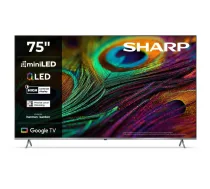 Sharp 4K QLED televizors 75JP7265E, 75", UHD, Google TV, 4 HDMI, MiniLED, Smart TV (75JP7265E)