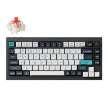 Keychron Q1 Max bezvadu mehāniskā klaviatūra 75% 2.4GHz Bluetooth 5.1 USB-C 1000Hz Hot-Swap RGB Carbon Black Q1M-M1 (Q1M-M1)