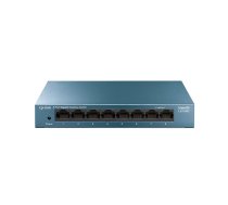 TP-LINK LS108G galda komutators, 8x10/100/1000Mbps, 11.9 Mpps, 4K MAC, 16KB, QoS, Plug and Play (LS108G)