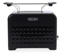 Petra Maizīšu sildītājs PT6104BVDE, 930 W, 2 maizītes, elektroniskā vadība, atk. sildīšana, atkausēšana, izņemama drupaču paplāte (PT6104BVDE)