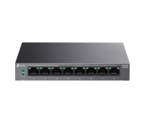 TP-LINK LS108GP galda komutators, 8x Gigabit, 8x PoE+ 30W, 62W budžets, 16 Gbps, 250m, bez ventilatora (LS108GP)