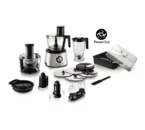 Philips Pārtikas pārstrādātājs HR7778/00, 1000 W, 3.4 l, 12 ātrumi, 20000 apgr./min, 4 sagriešanas diski, Nerūsējošais tērauds (HR7778/00)