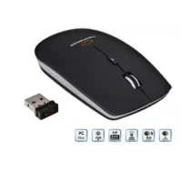 Esperanza EM120K pele, 1600DPI, 2.4GHz, 4 pogas, bezvadu, USB, 10m darbības attālums, kluss ritentiņš (EM120K)