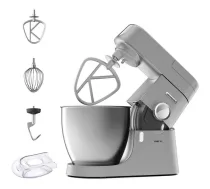 Kenwood Chef XL KVL4110S, 1200 W, 6.7 L, 1.5 L, nerūsējošā tērauda bļoda, metāla korpuss, rotācijas vadība, planētu rotācija (KVL4110S)